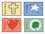 four leaf clover get well card