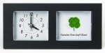 four leaf clover desk clock