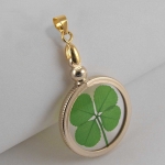 Gold Filled Four Leaf Clover Pendant
