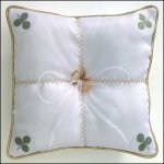 shamrock wedding ring pillow
